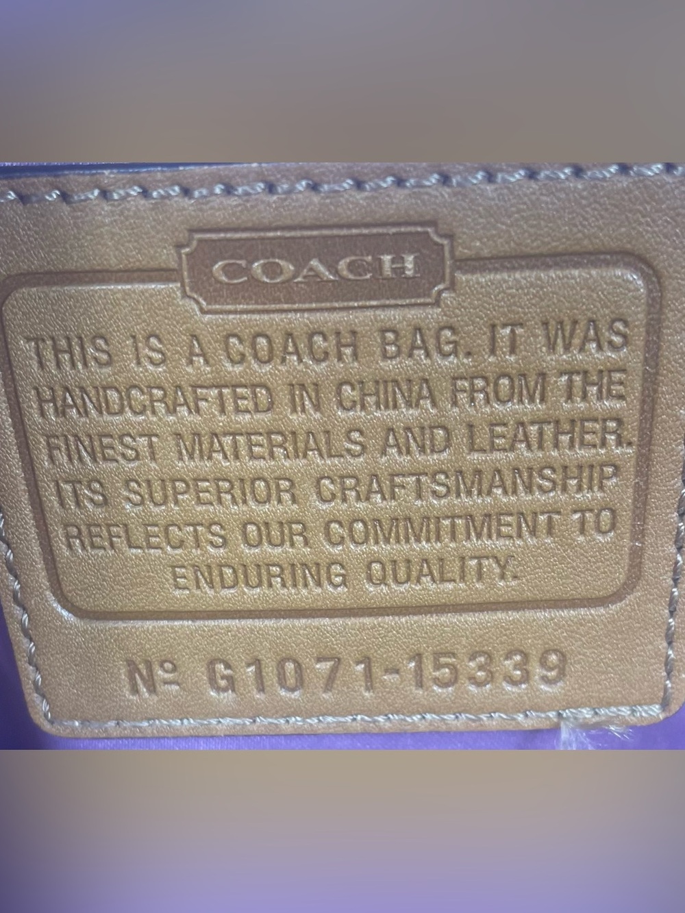 Authentic Coach Kristin Brown Pleated Leather Satchel - Picture 8 of 14